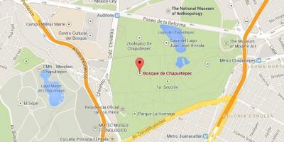 Park Chapultepec mapu