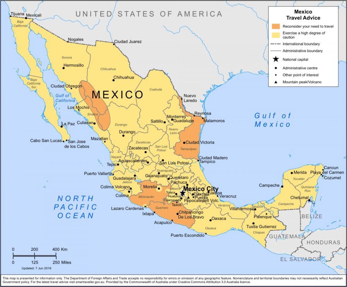 mapa Mexico City a okolie