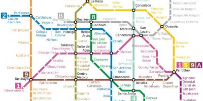 Mexico City trubice mapu