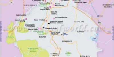 Mexico City mape polohu