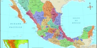 Mapa Mexico City psč