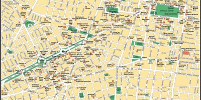 Mapa Mexico City sightseeing