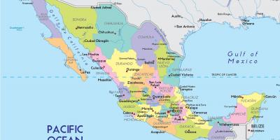 Mapa Mexico City štát